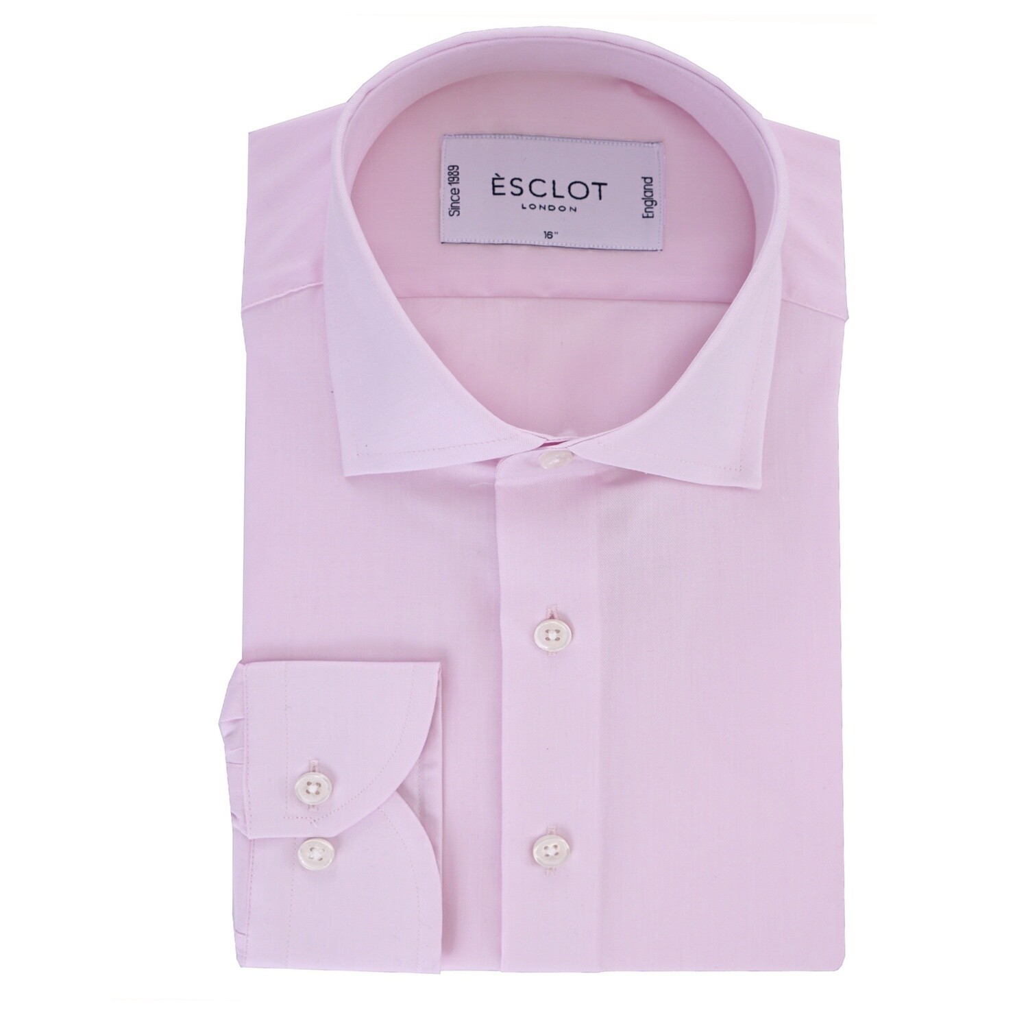 Pink Non Iron Single Cuff Twill Shirt