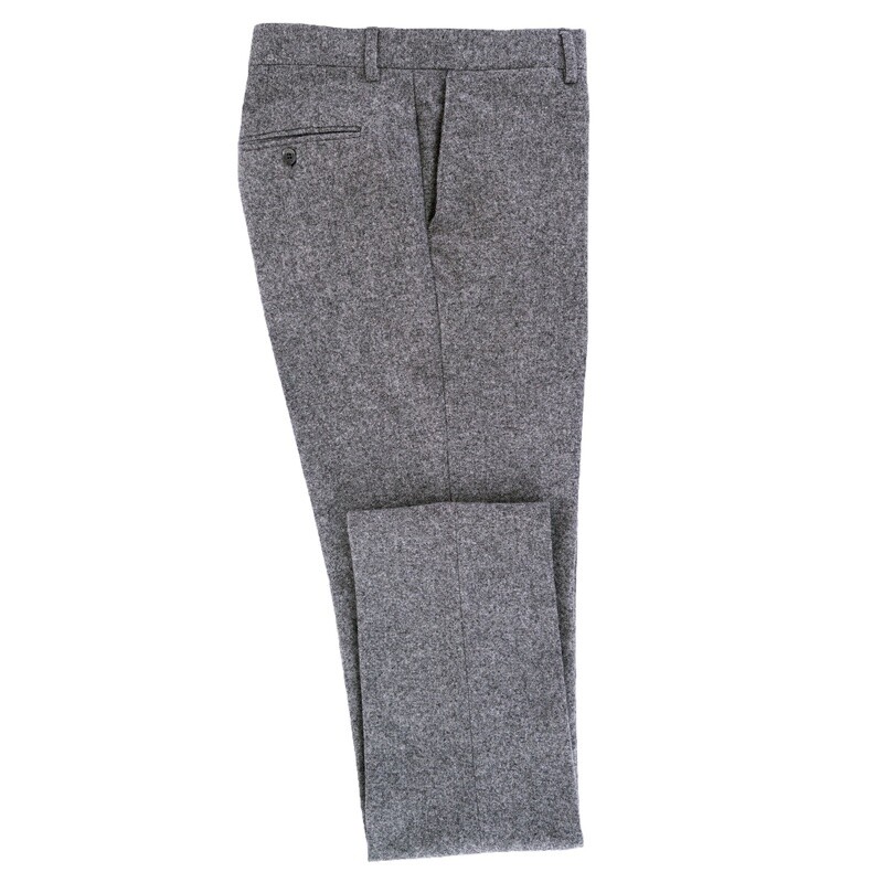 Light Grey 3Pc Flannel Suit Trouser