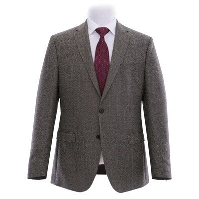 Grey Houndstooth Multicolour Check Suit Jacket