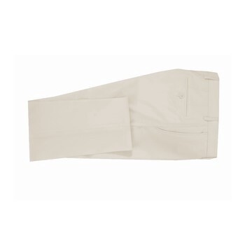 White Peak Lapel Suit Trousers