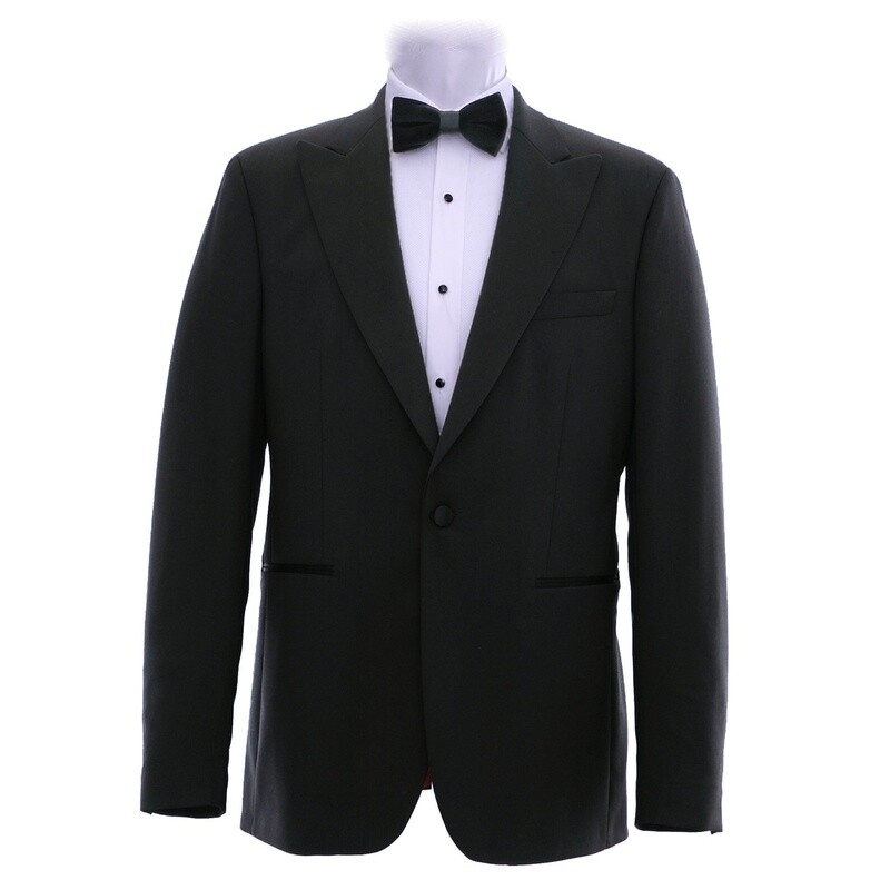 Black Peak Lapel Tuxedo Jacket