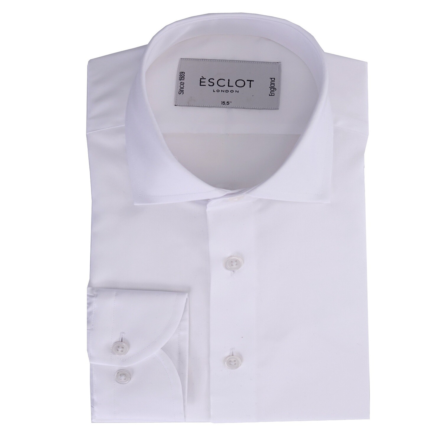 White Non-Iron Single Cuff Poplin Shirt