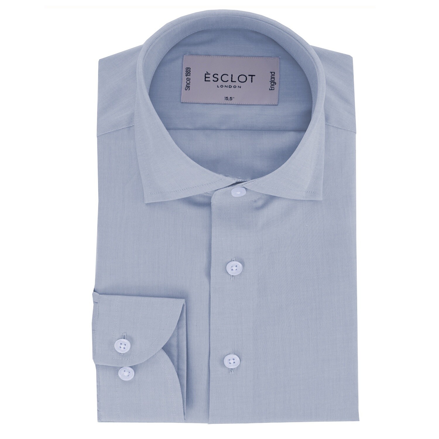 Blue Non-Iron Single Cuff Twill Shirt