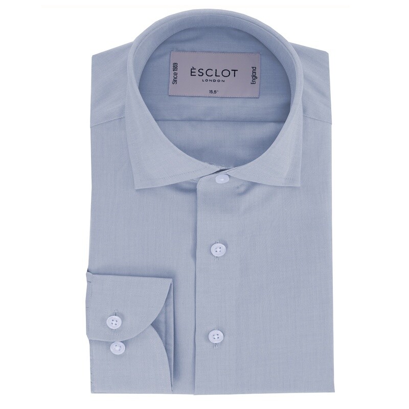 Blue Non-Iron Single Cuff Twill Shirt