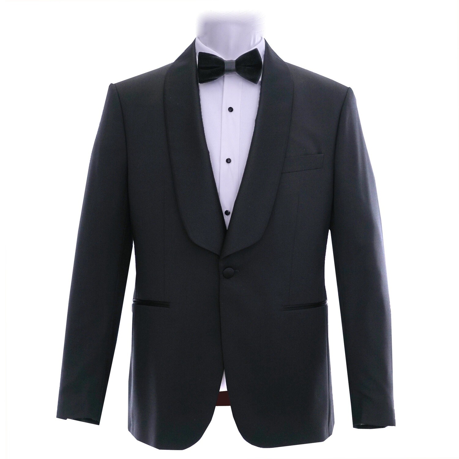 Black Shawl Lapel Tuxedo Jacket