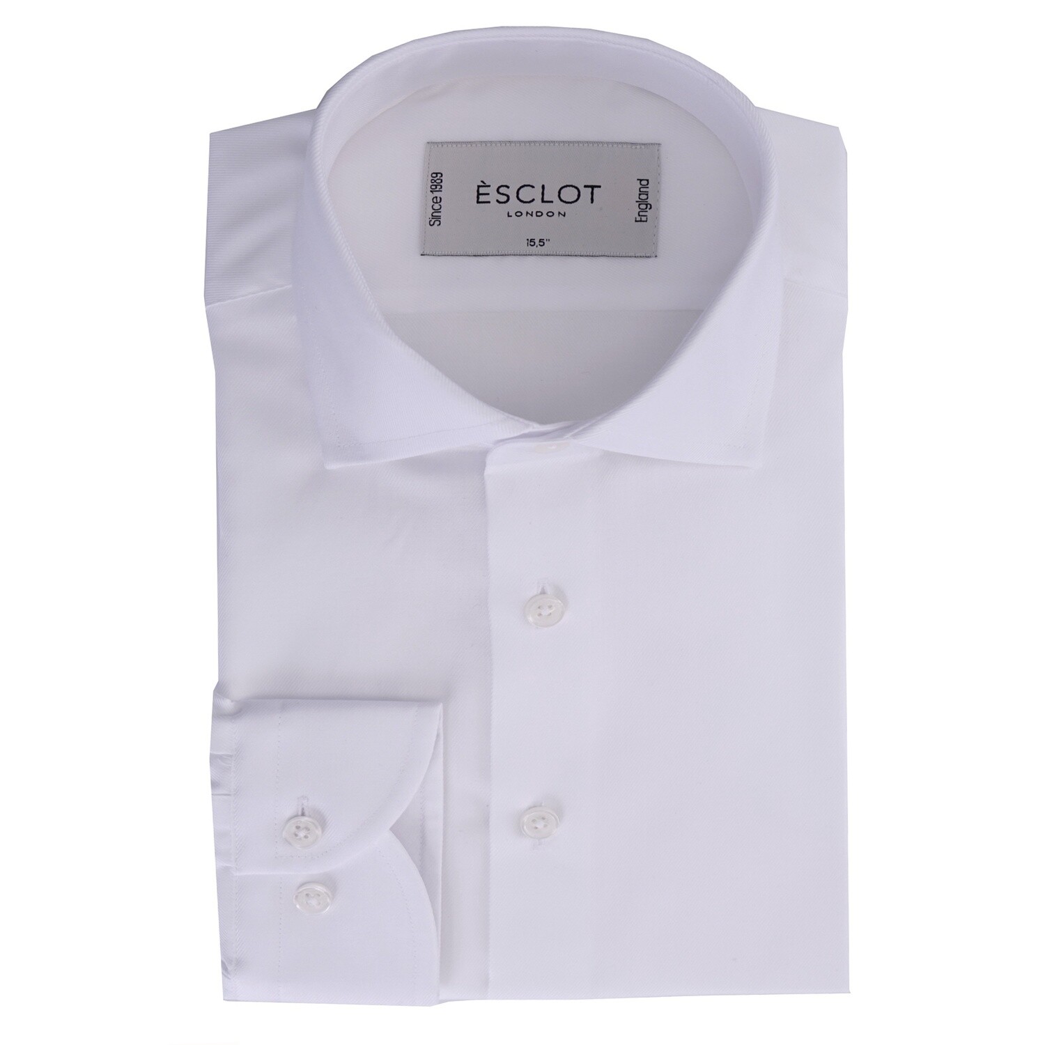 White Non-Iron Single Cuff Twill Shirt