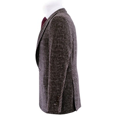 Brown Houndstooth Flannel Jacket