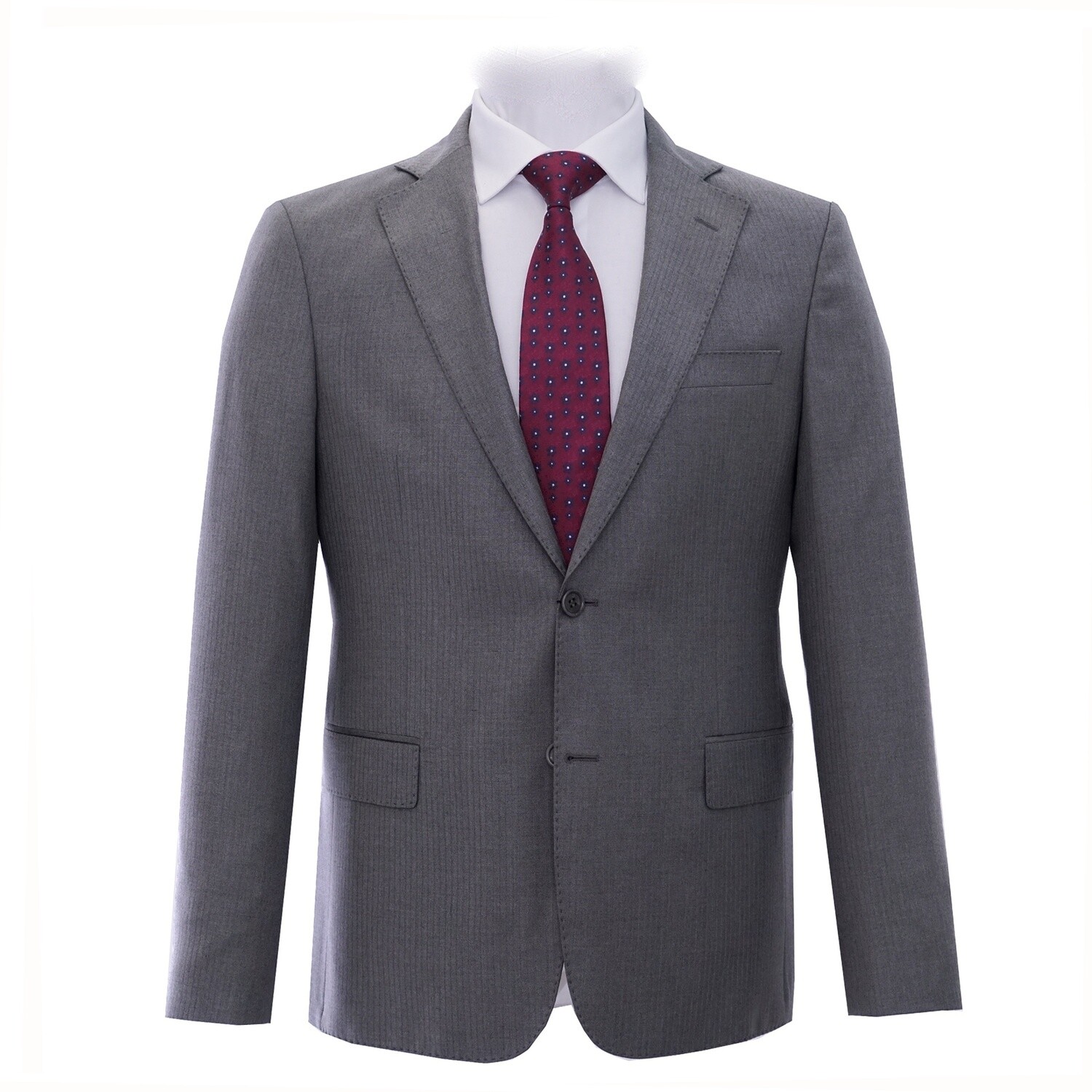 Light Grey Pinstripe Suit