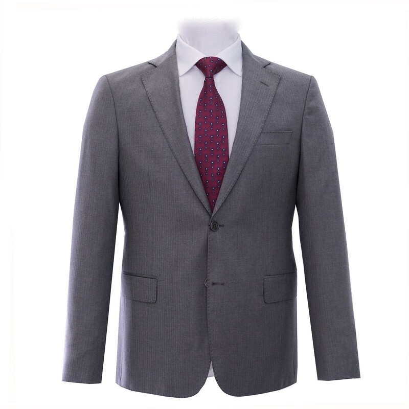 Light Grey Pinstripe Suit