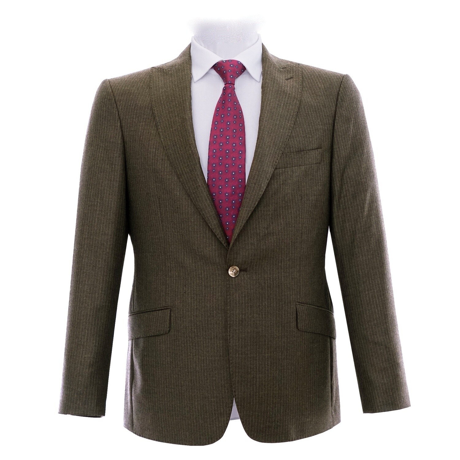 Brown Pinstripe Suit