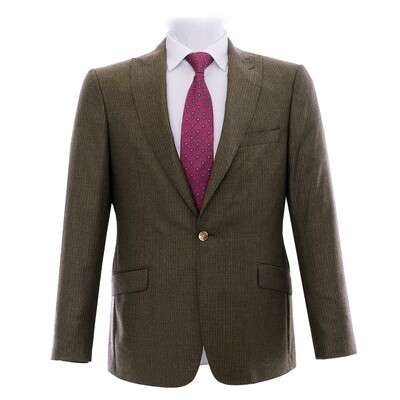 Brown Pinstripe Suit
