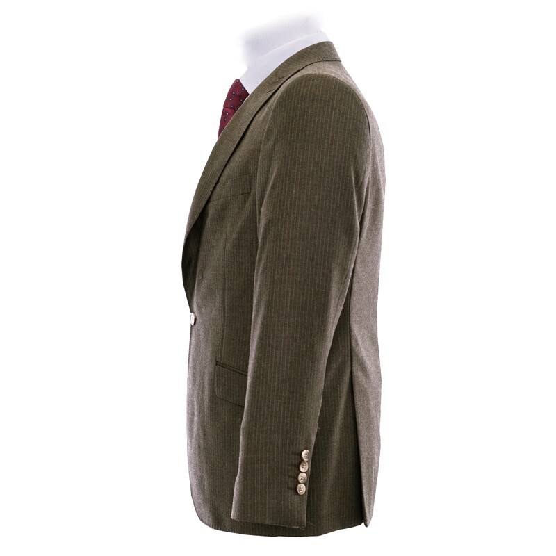 Brown Pinstripe Suit