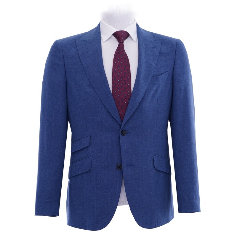 Royal Blue Ticket Pocket Suit