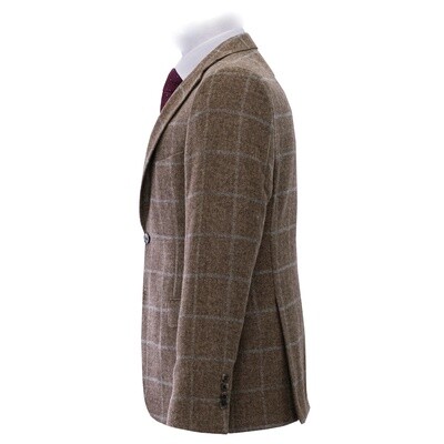 Camel Blue Big Check Jacket