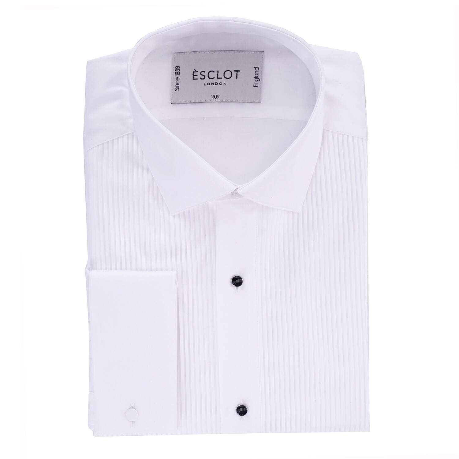 BLACK  Tuxedo Dress Shirt