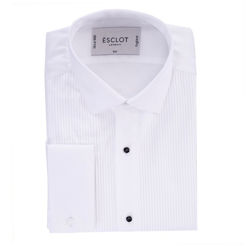 BLACK  Tuxedo Dress Shirt