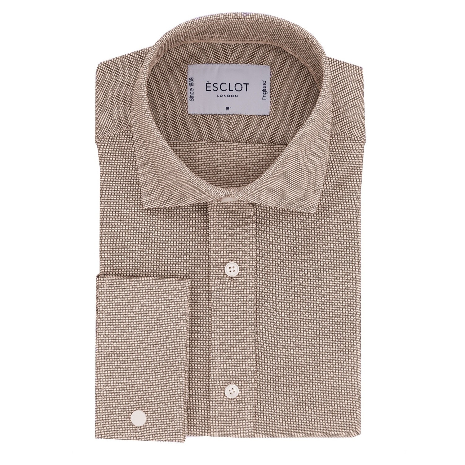 Casual Light Brown Pattern Shirt