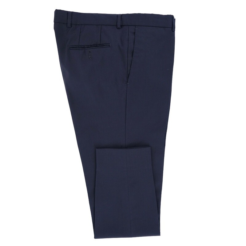 Navy Peak Lapel 3Pc Suit Trousers