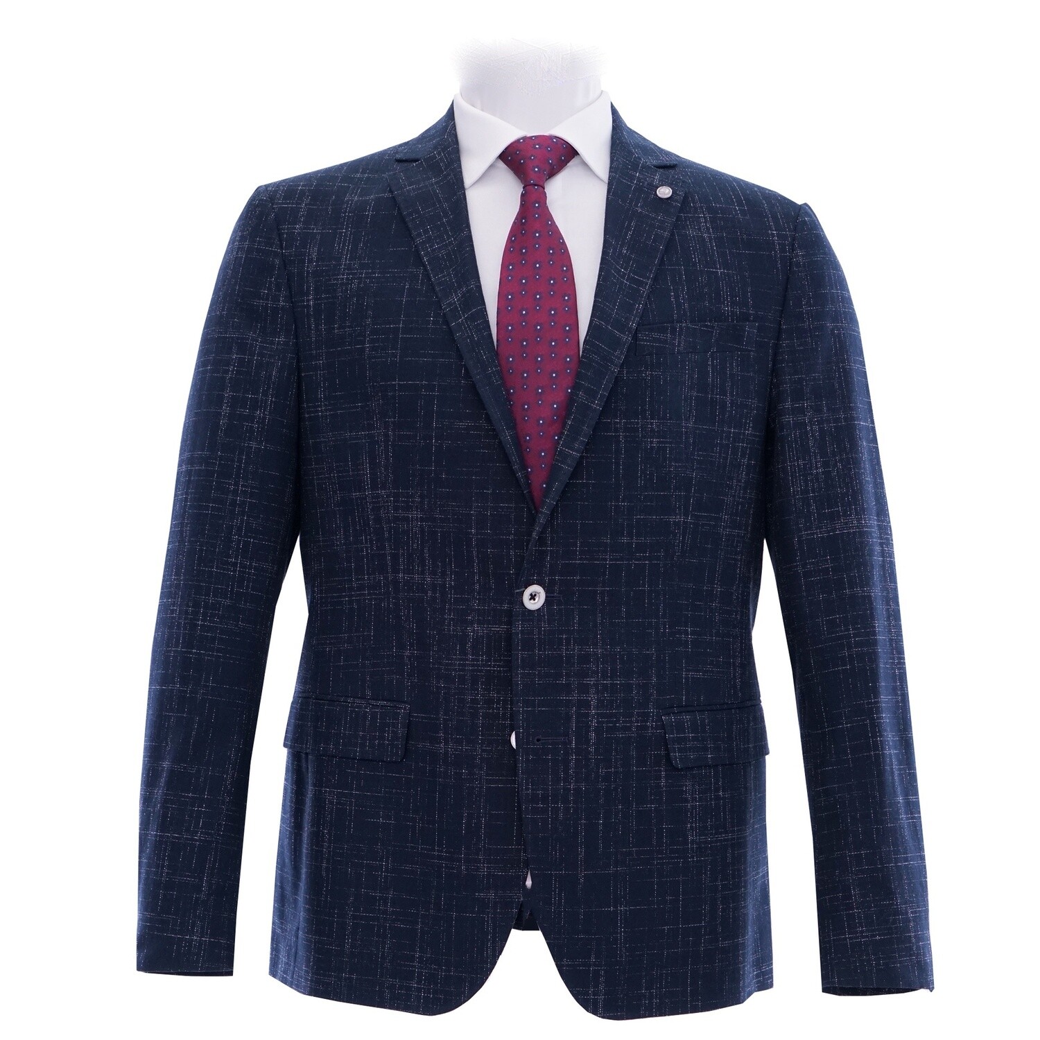 Navy White Pattern Dh Jacket