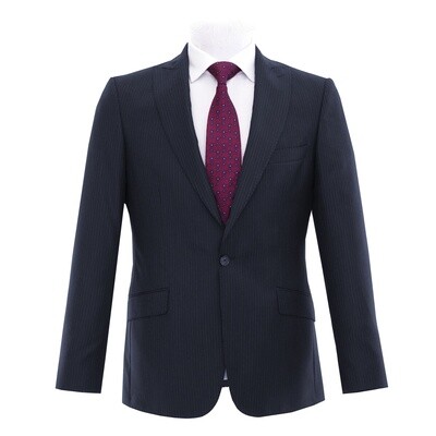 Navy Pinstripe Suit