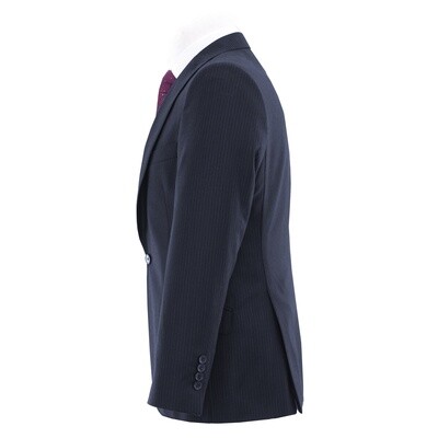 Navy Pinstripe Suit