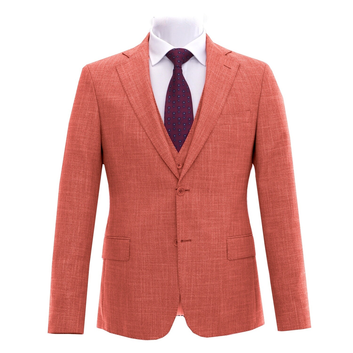 Red 3Pc Suit Jacket