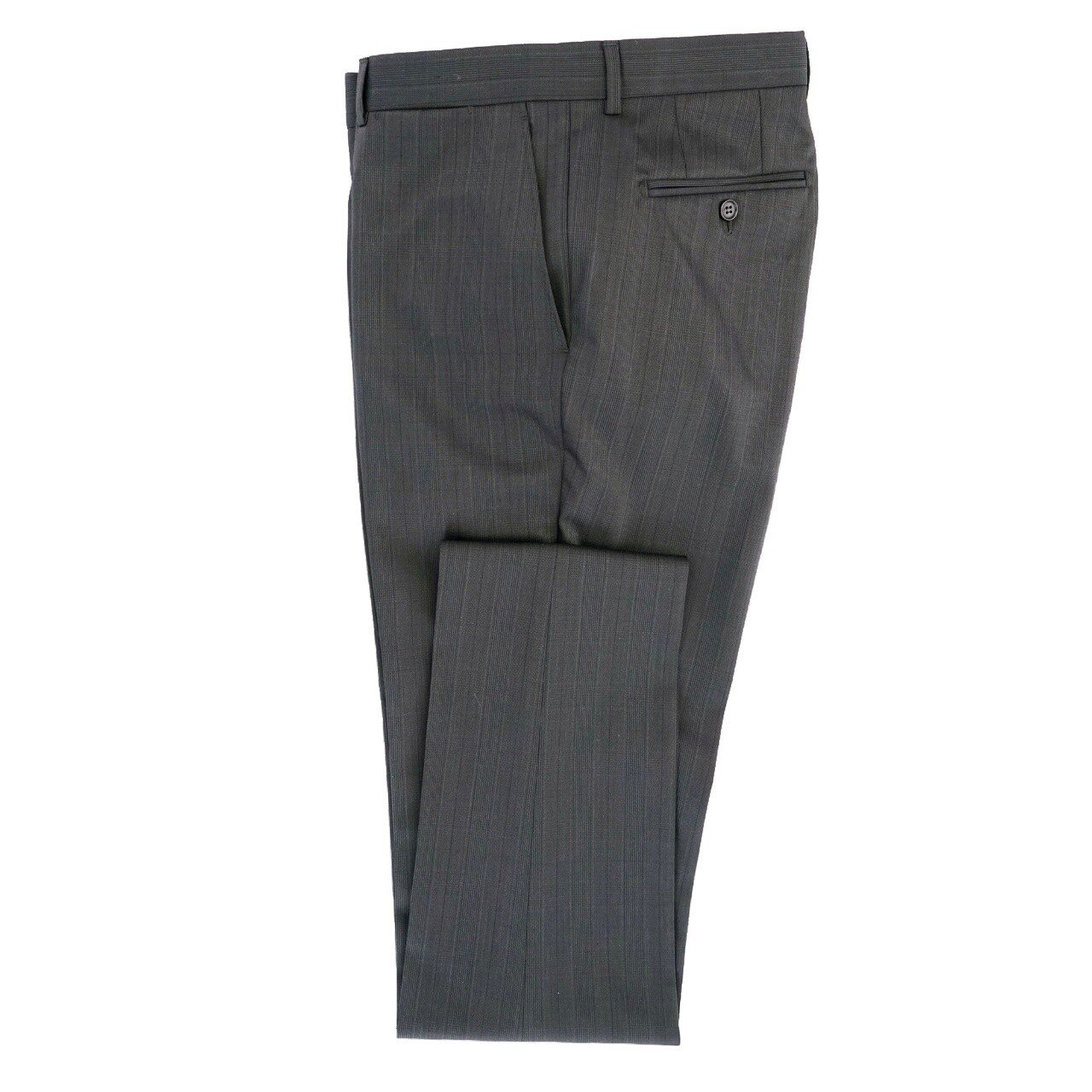 Charcoal Check Suit Trousers