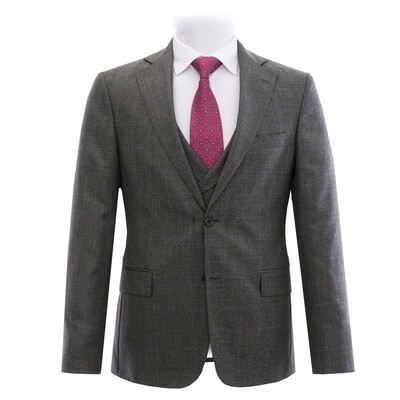 Charcoal Pow Check  Suit Jacket New