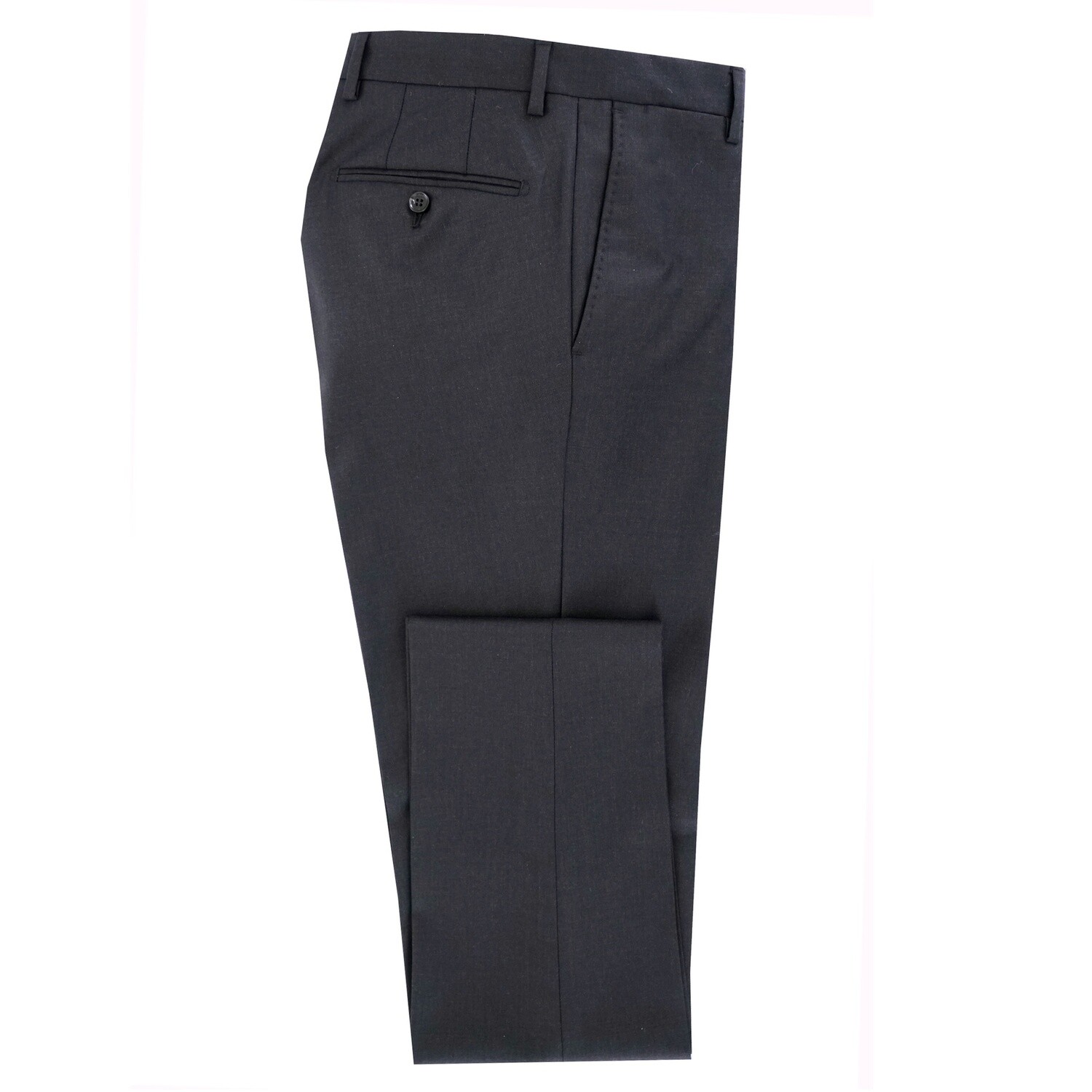 Charcoal Notch Lapel Classic Suit Trousers