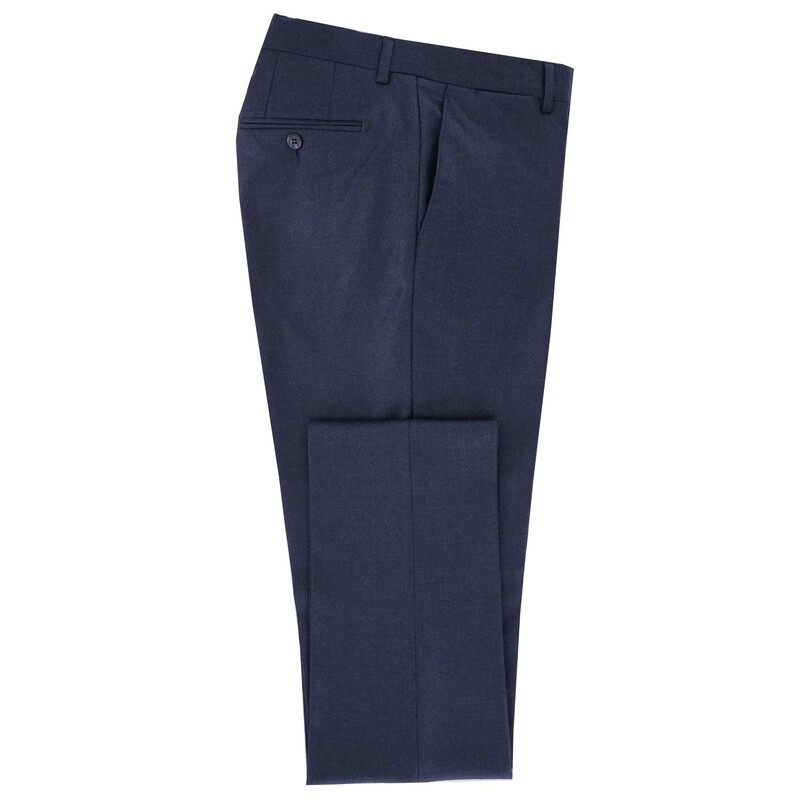 Navy Flannel Suit Trousers