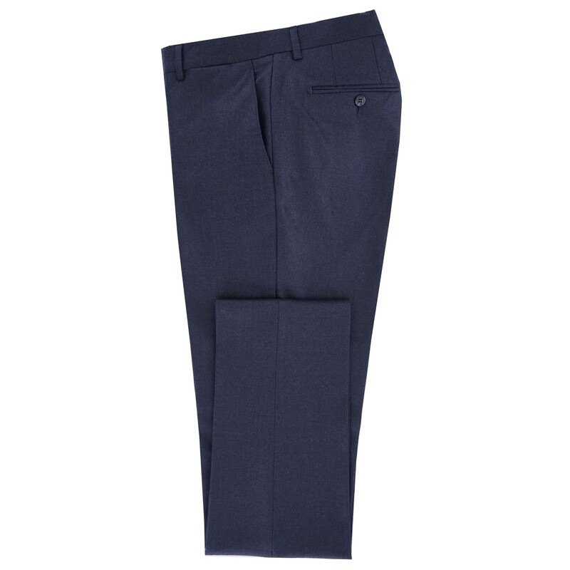 Navy Flannel Suit Trousers