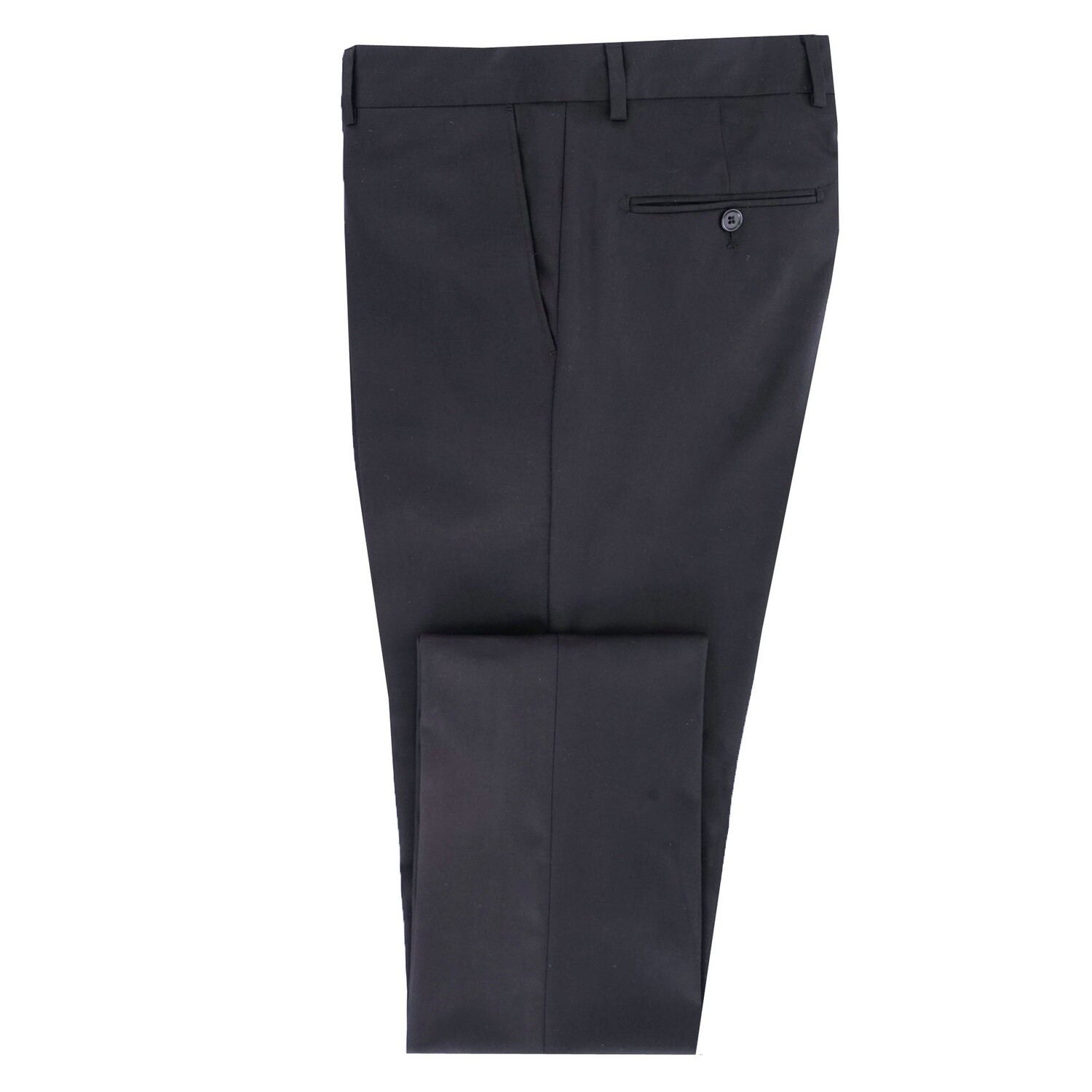 Black Patterned Shawl Lapel Suit Trousers