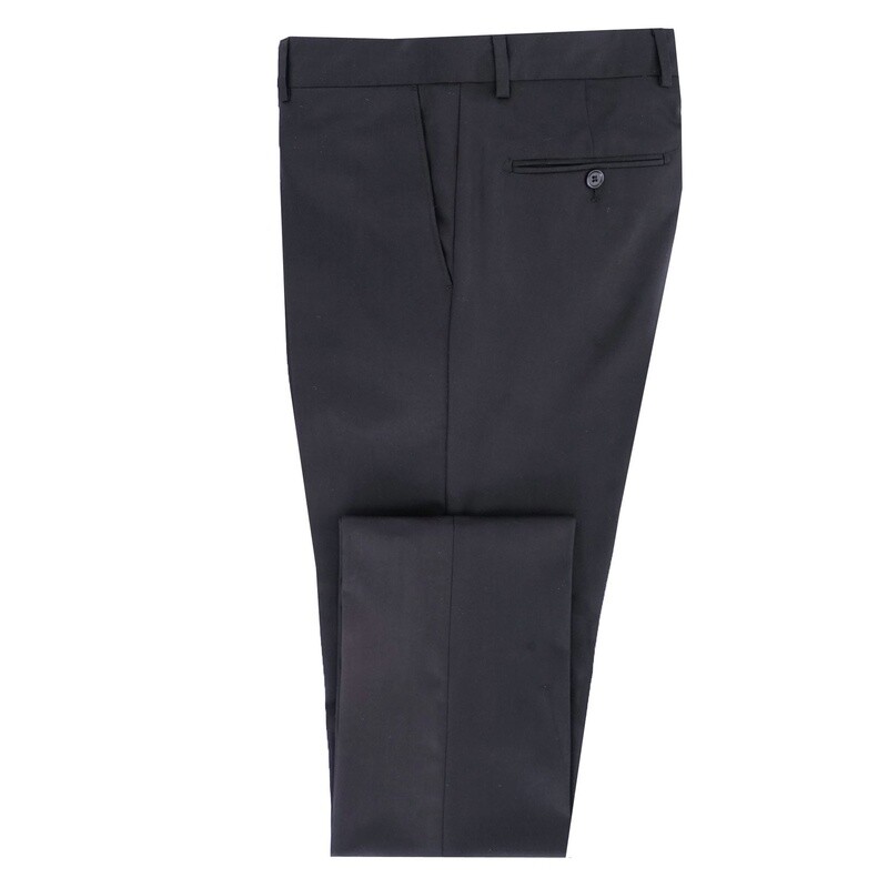 Black Patterned Shawl Lapel Suit Trousers
