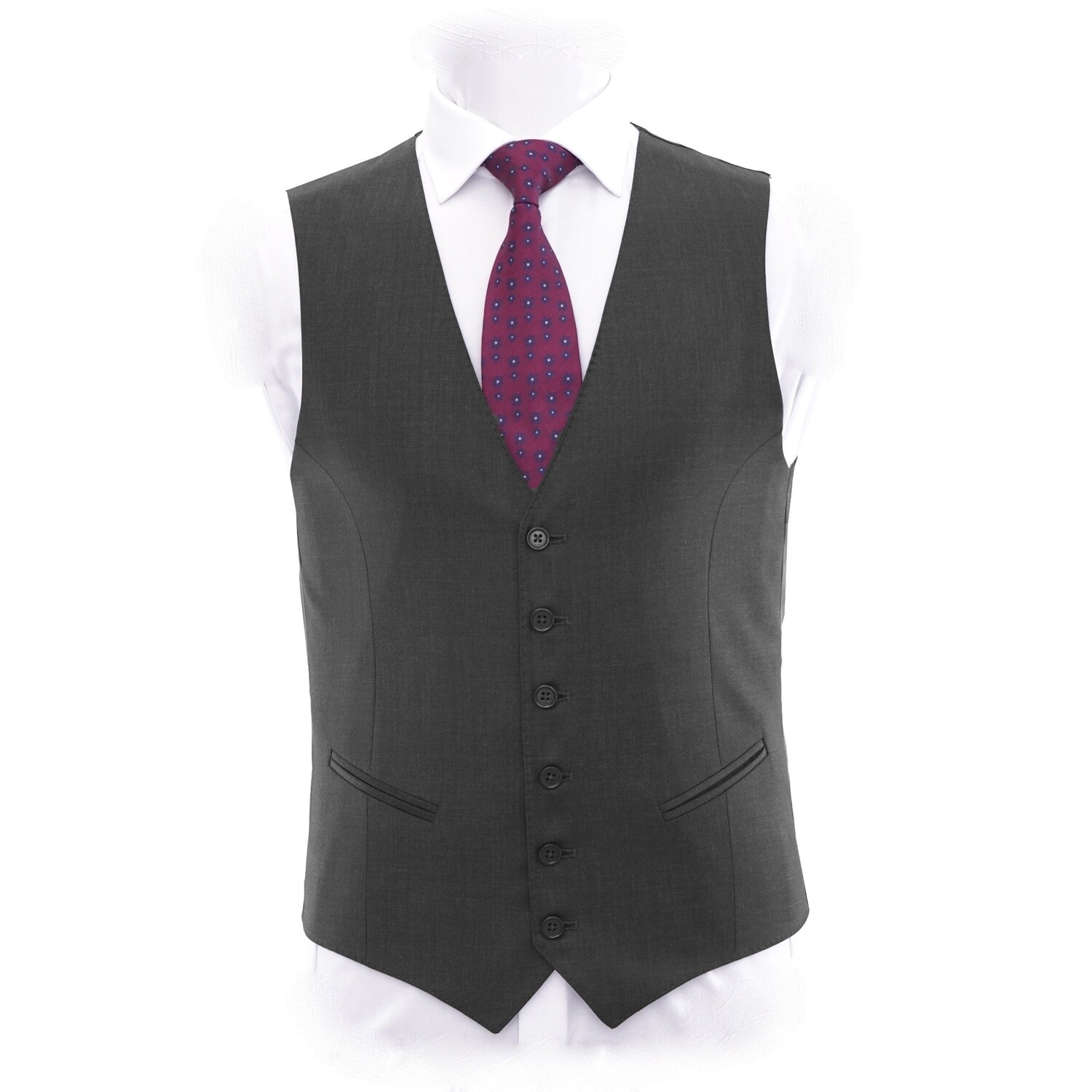 Charcoal 3Pc Suit Waistcoat