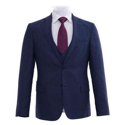 Blue Birdseye  Suit Jacket New