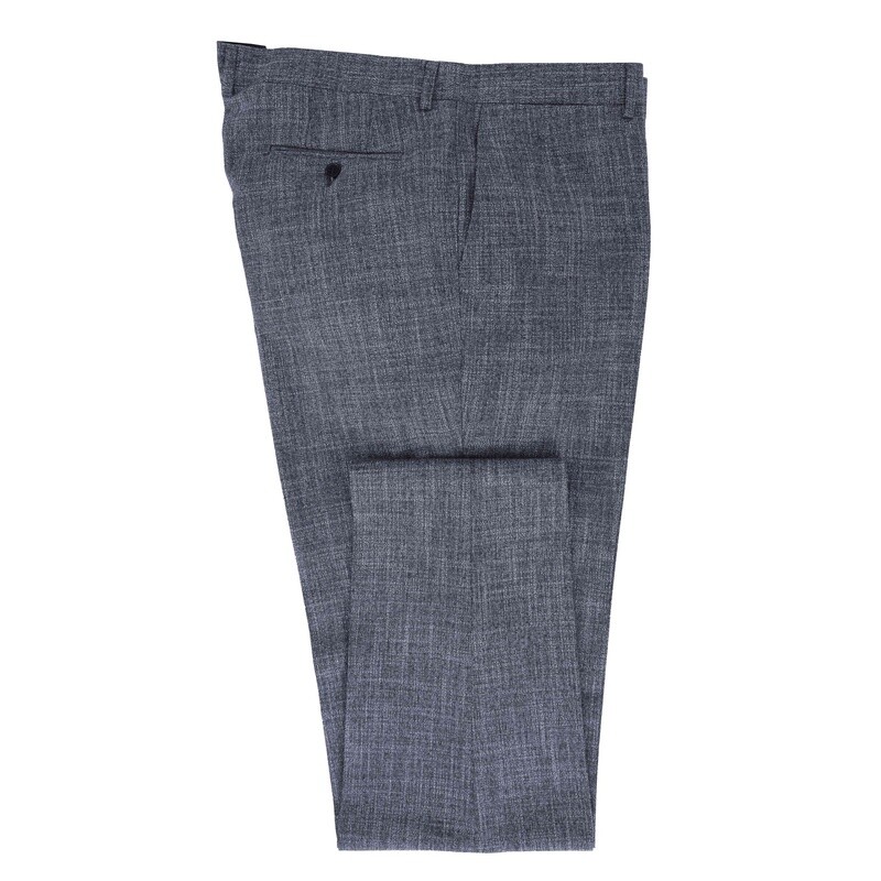 Grey Blue 3Pc Suit Trousers