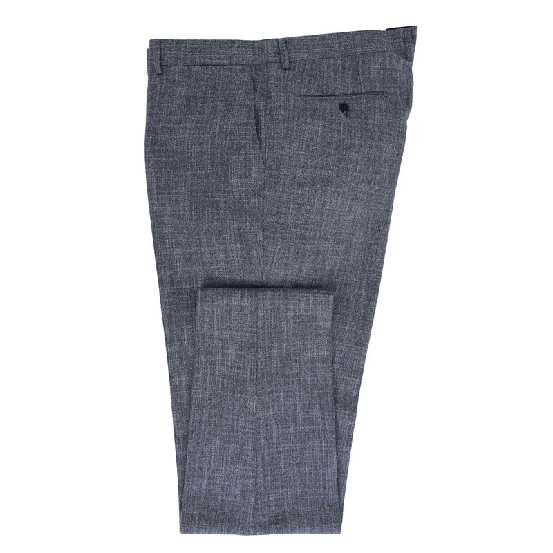 Grey Blue 3Pc Suit Trousers