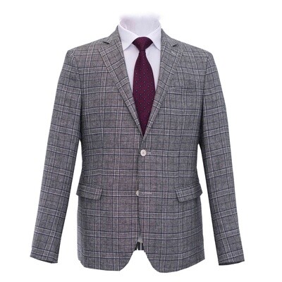 Grey Blue Dh Big Check Jacket