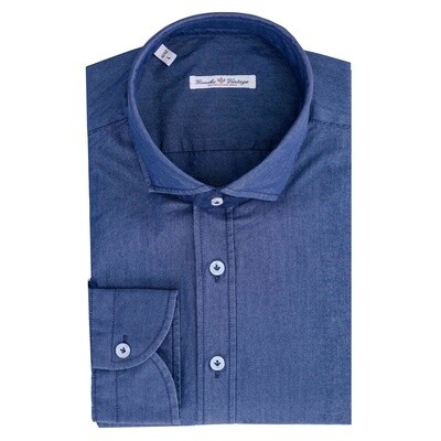 Dark Blue Cotton Shirt