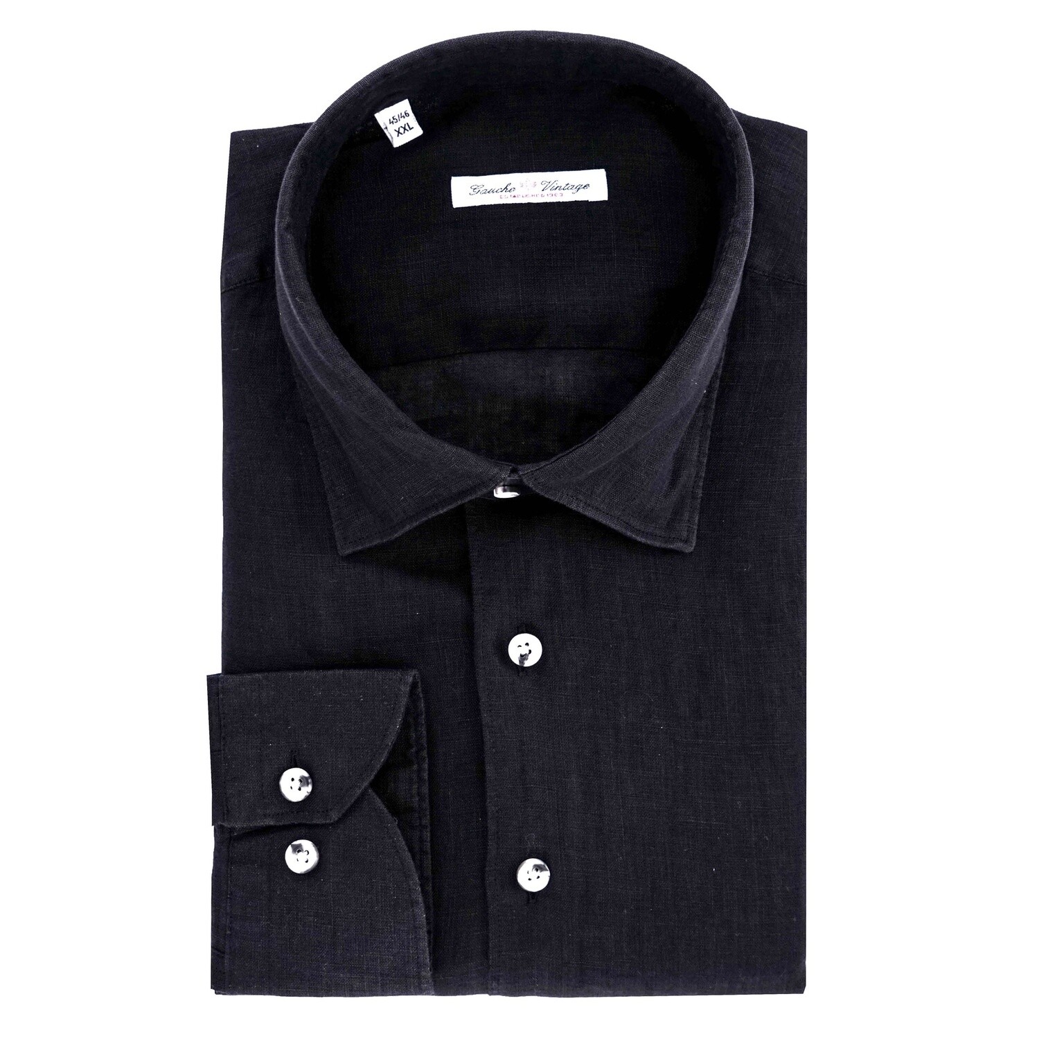 Black Linen Shirt(gauche)
