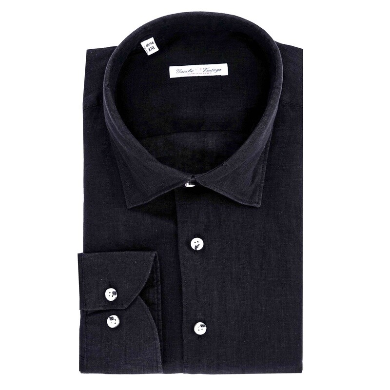 Black Linen Shirt(gauche)