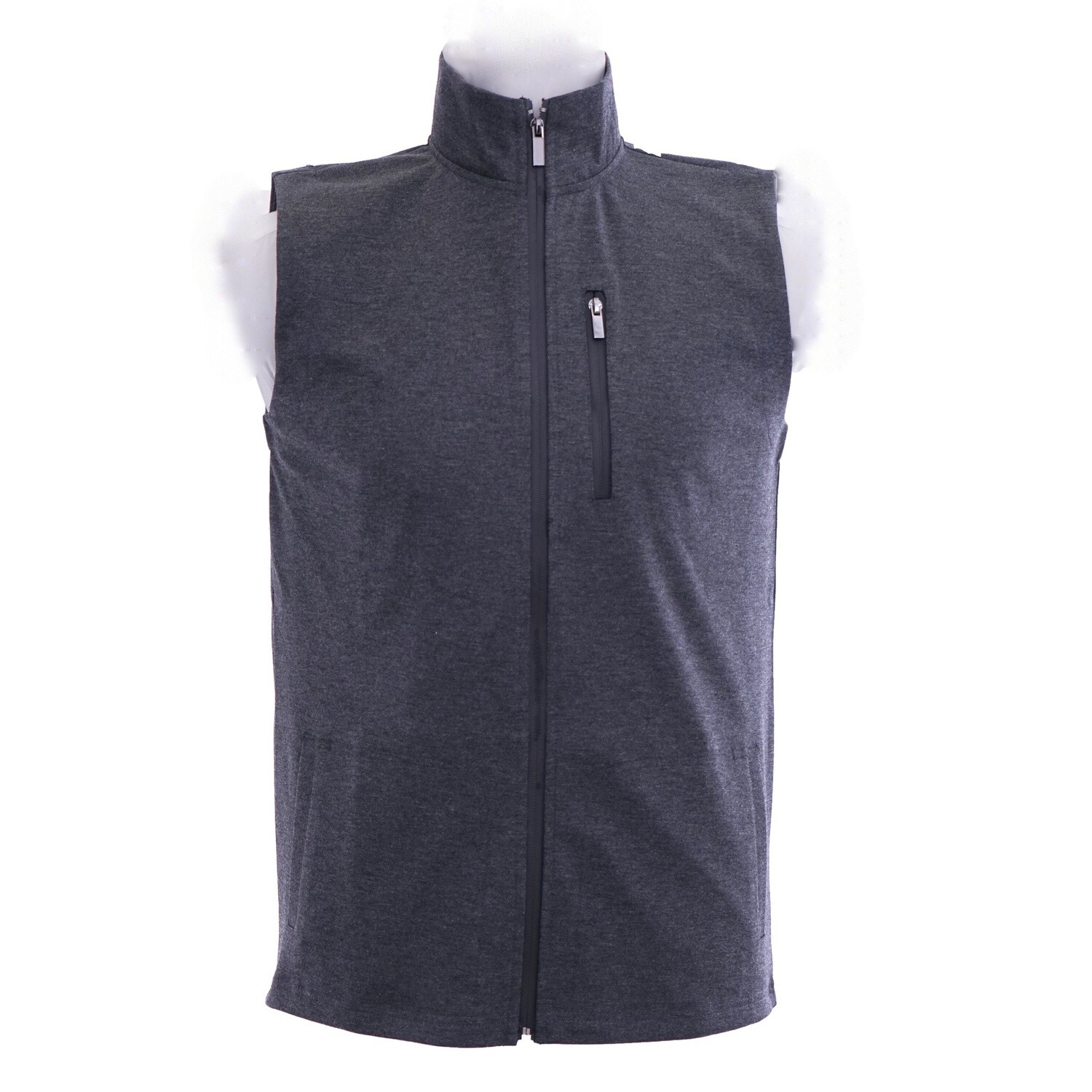 Dark Grey Sleeveless Tracksuit Top