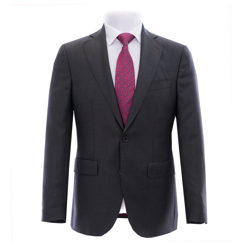 Charcoal Notch Lapel Classic Suit