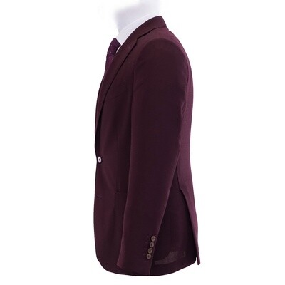 Burgundy Standeven Patch Pocket Jacket