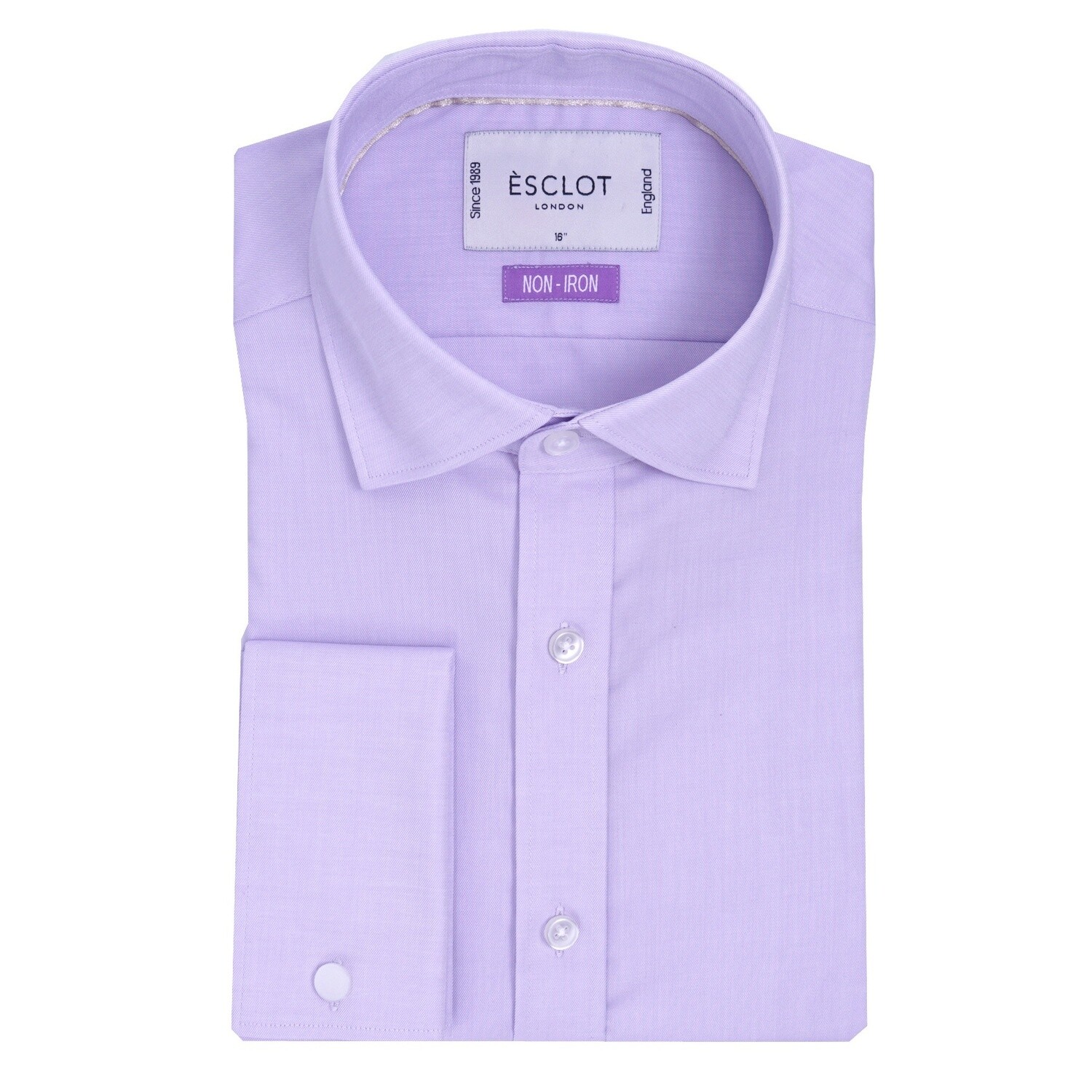 Non-Iron Lilac Plain Shirt