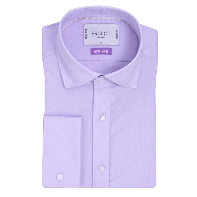 Non-Iron Lilac Plain Shirt