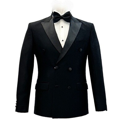 Black Double Breasted Event Tuxedo Jacket