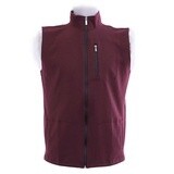 Burgundy Sleeveless Tracksuit Top
