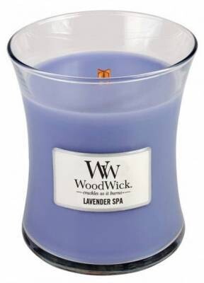 WoodWick Candela Media 275g Lavender Spa