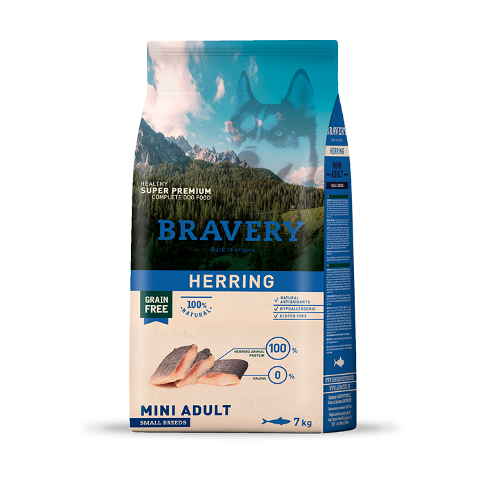 BRAVERY HERRING MINI ADULT 2KG / 7KG